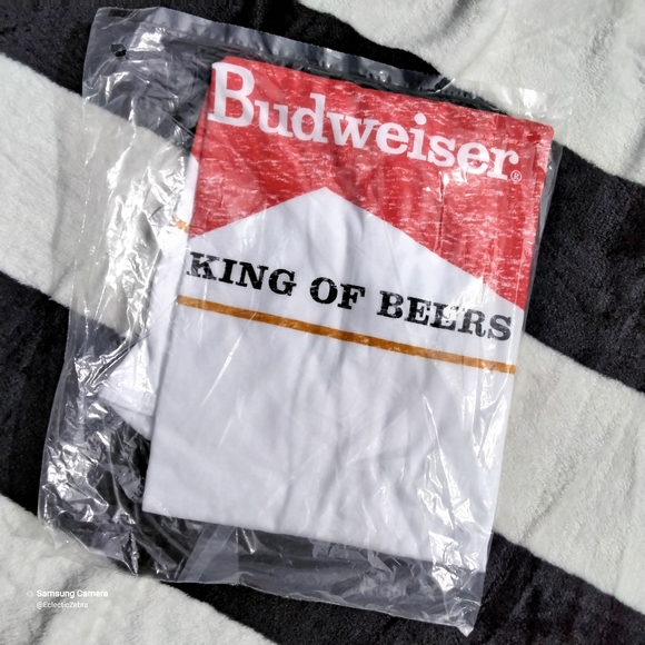 BUDWEISER white t shirt,  size medium - Picture 10 of 10
